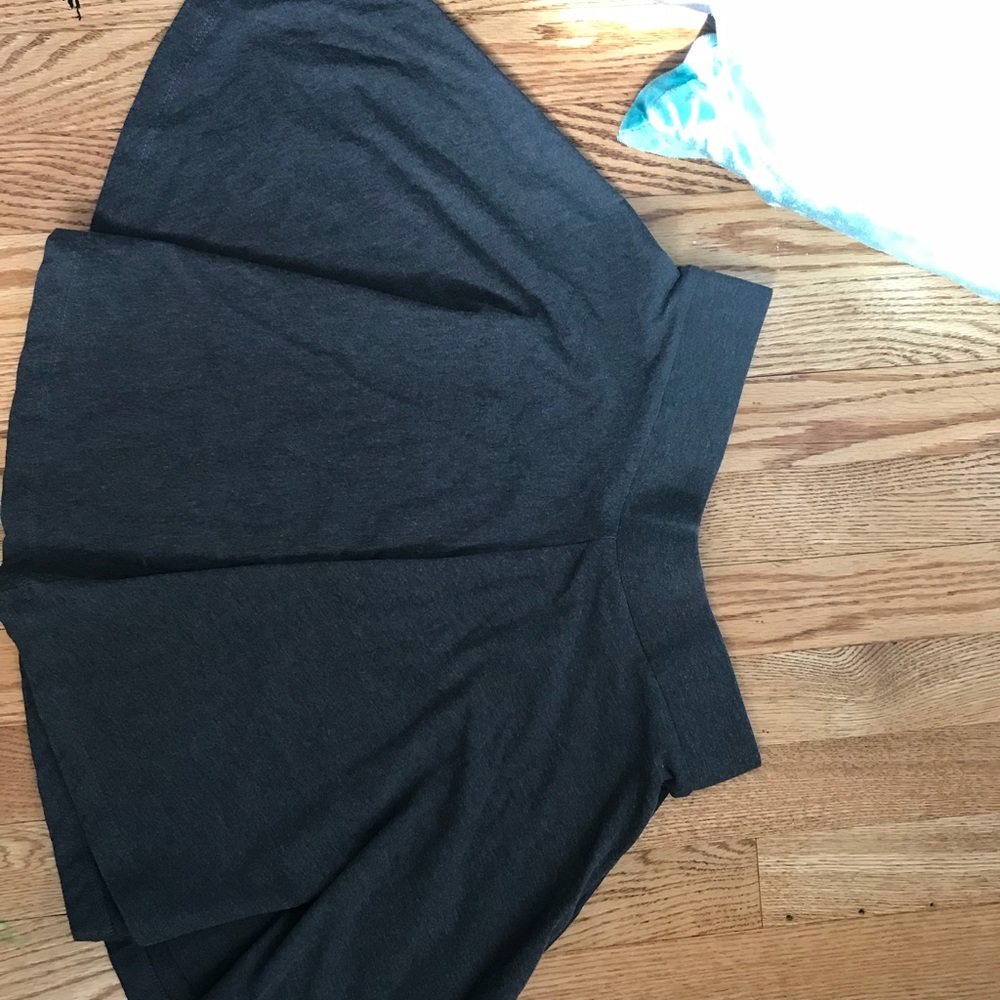 Gray circle skirt